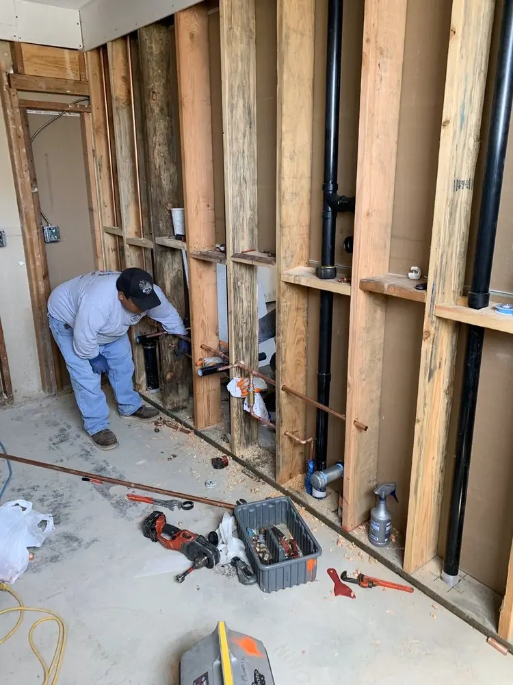 Commercial rough-in plumbing for Gas Line Repair in Isenhour
